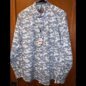 Robert Graham Dress Shirt. Large, NWT, Camo.